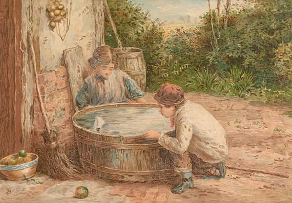The Sailing Boat av Myles Birket Foster