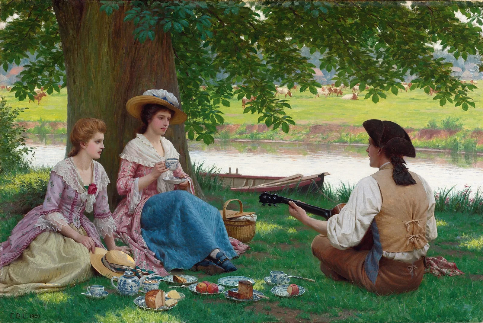 A Picnic Party av Edmund Blair Leighton