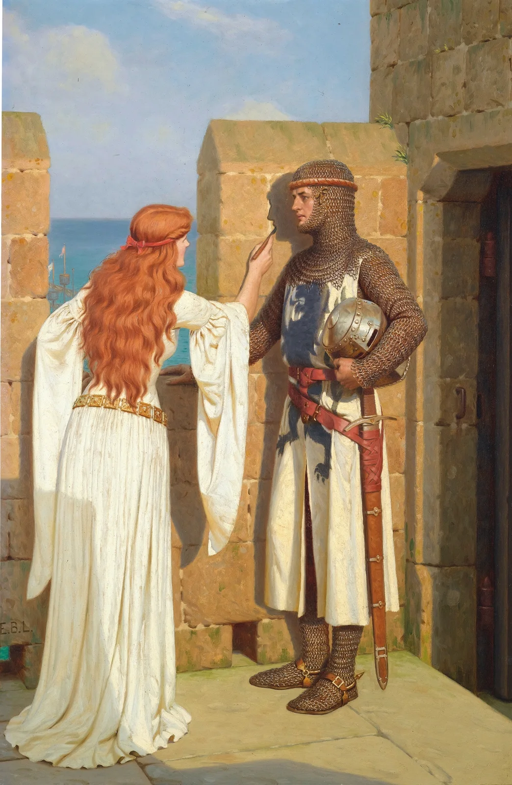 The Shadow av Edmund Blair Leighton