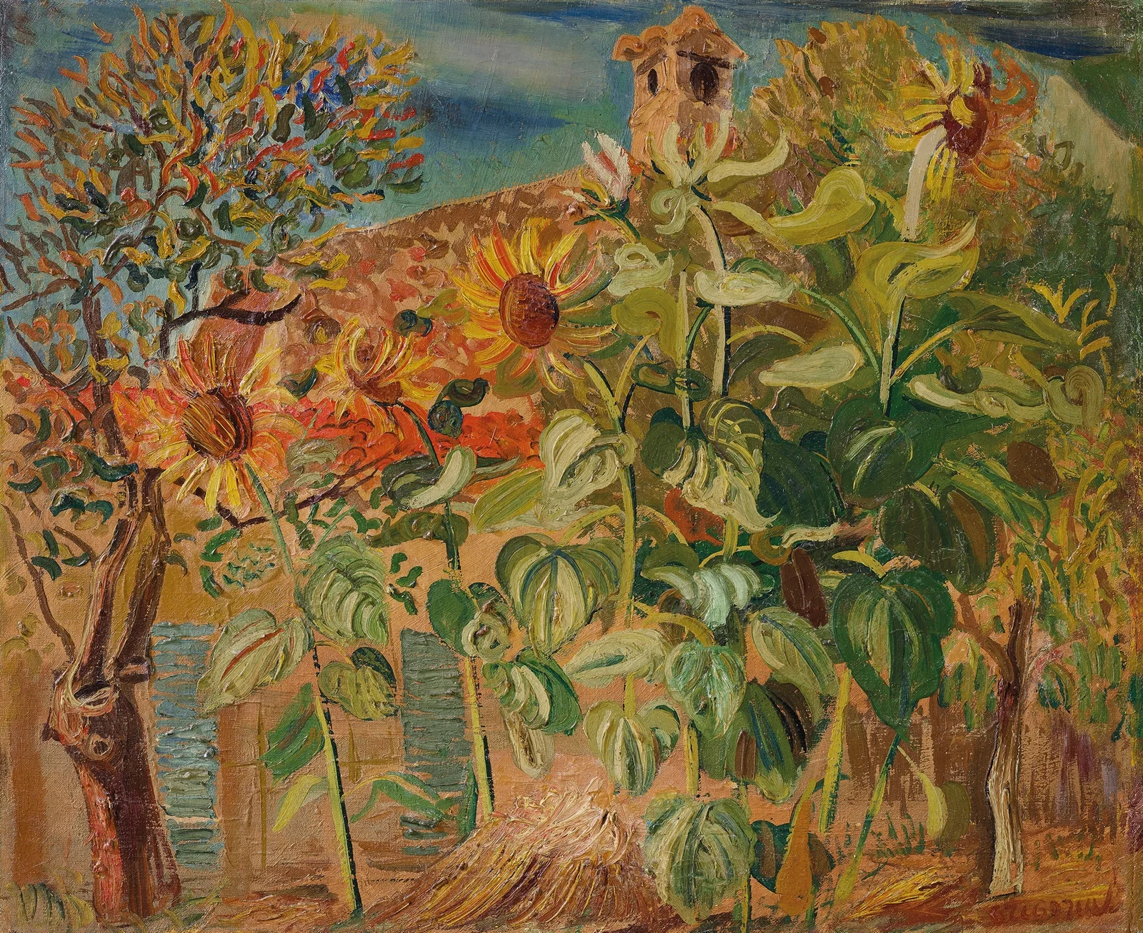Sunflowers av Boris Grigoriev