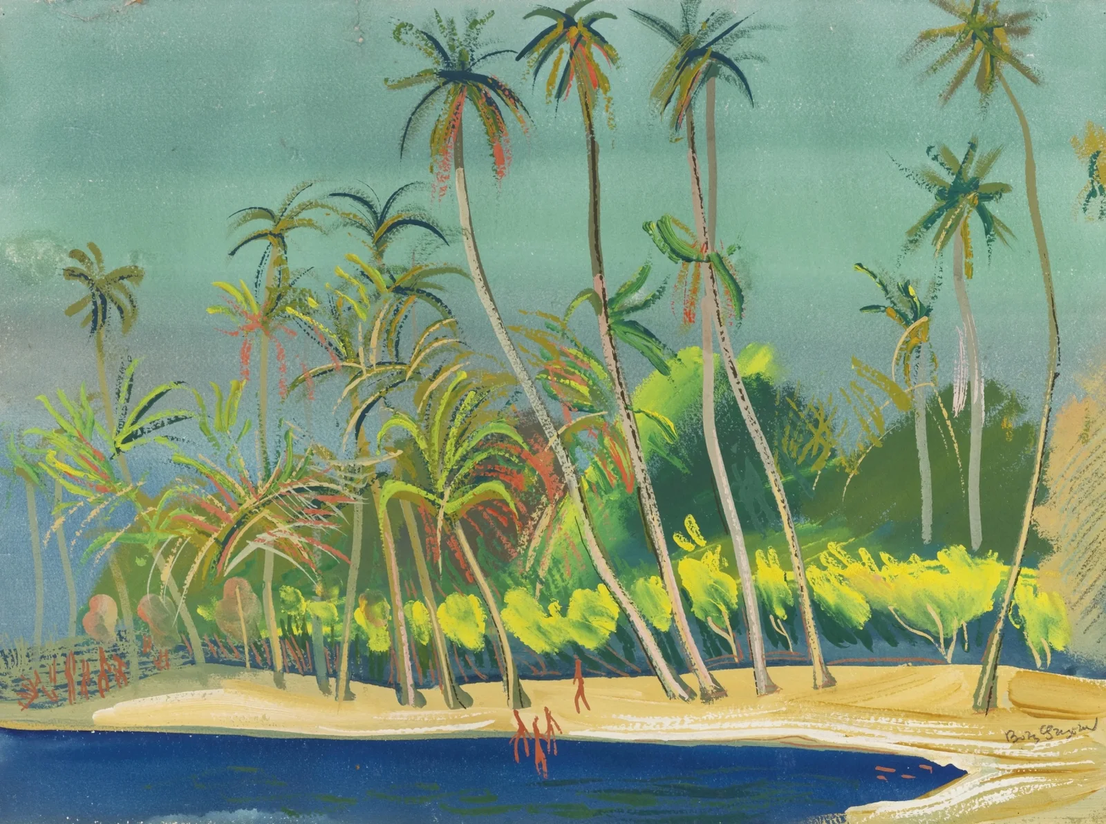 The Blue Bay, Brazil av Boris Grigoriev
