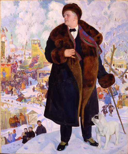 Portrait of Fyodor Chaliapin av Boris Kustodiev