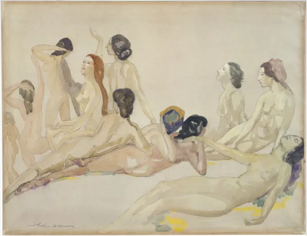 Eleven Nudes av Arthur Bowen Davies