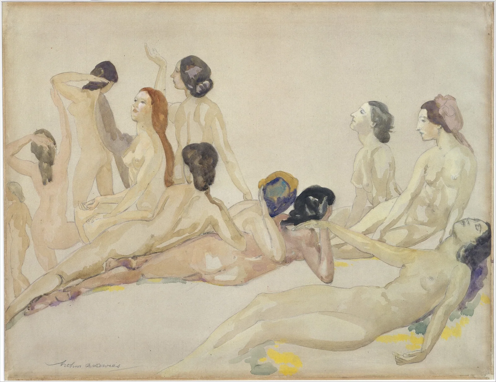 Eleven Nudes av Arthur Bowen Davies