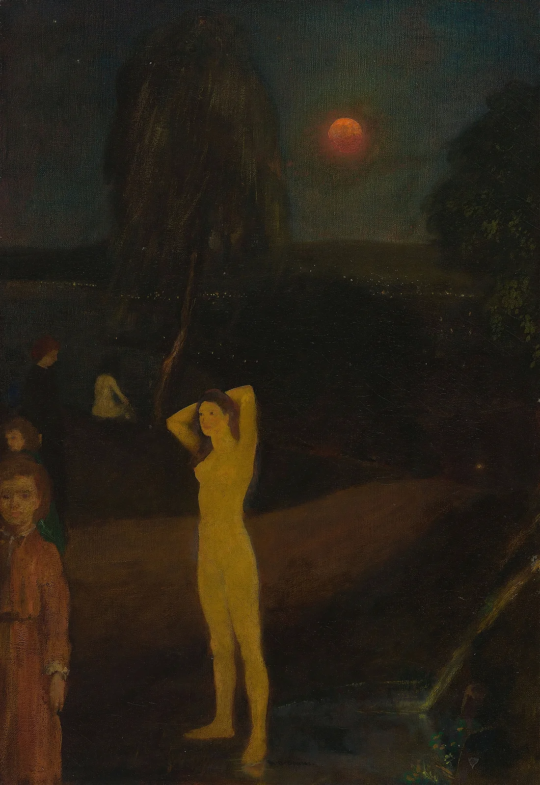 Full-Orbed Moon av Arthur Bowen Davies