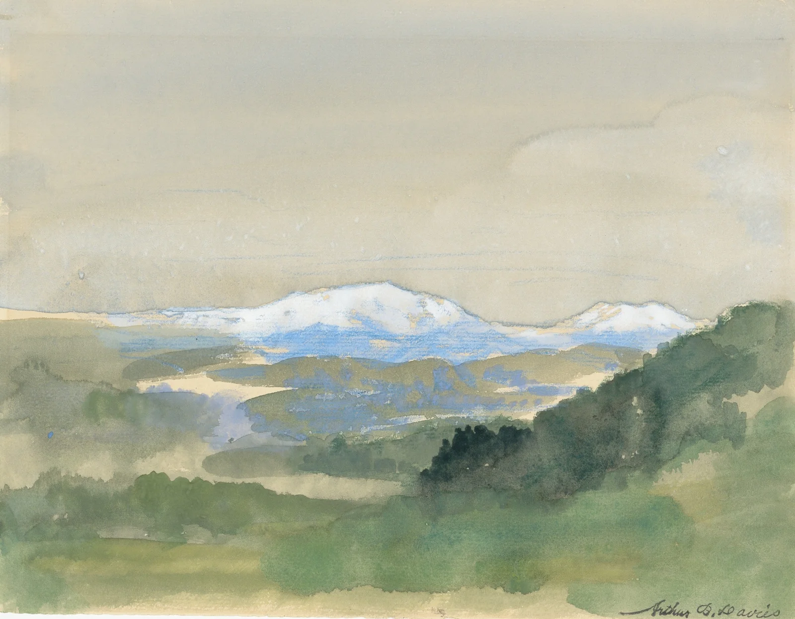 Landscape av Arthur Bowen Davies