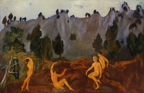 The Hesitation of Orestes av Arthur Bowen Davies