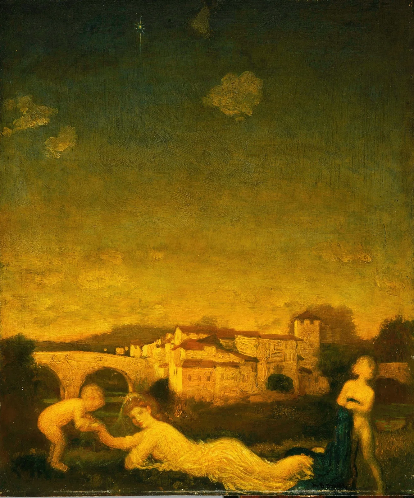 Viola Obligato av Arthur Bowen Davies