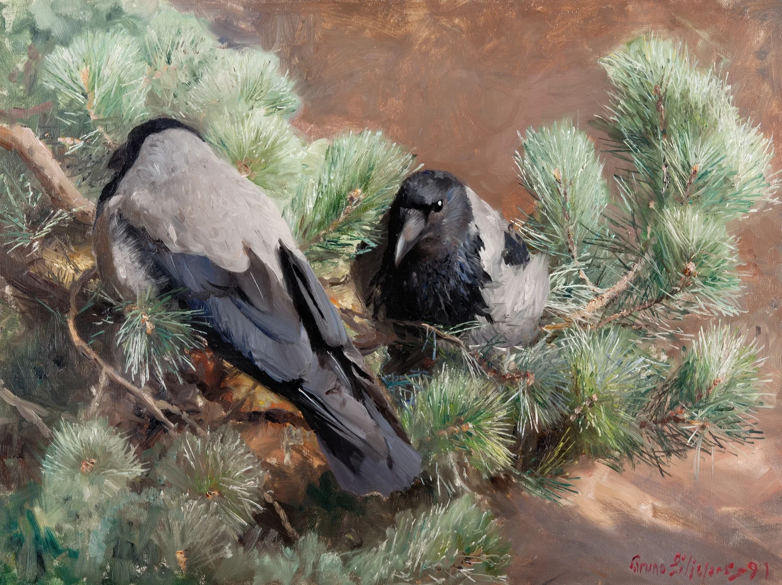 Crows av Bruno Liljefors