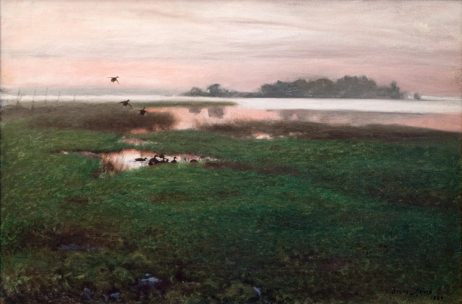 Evening Landscape av Bruno Liljefors