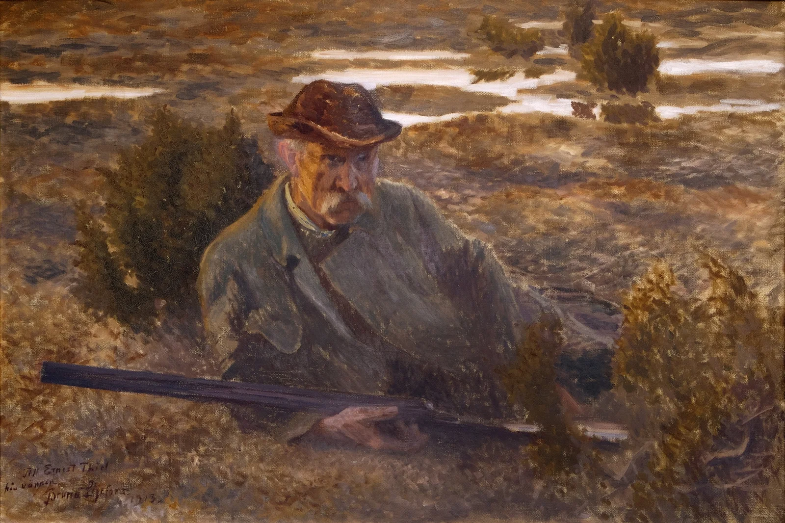 Self-portrait av Bruno Liljefors