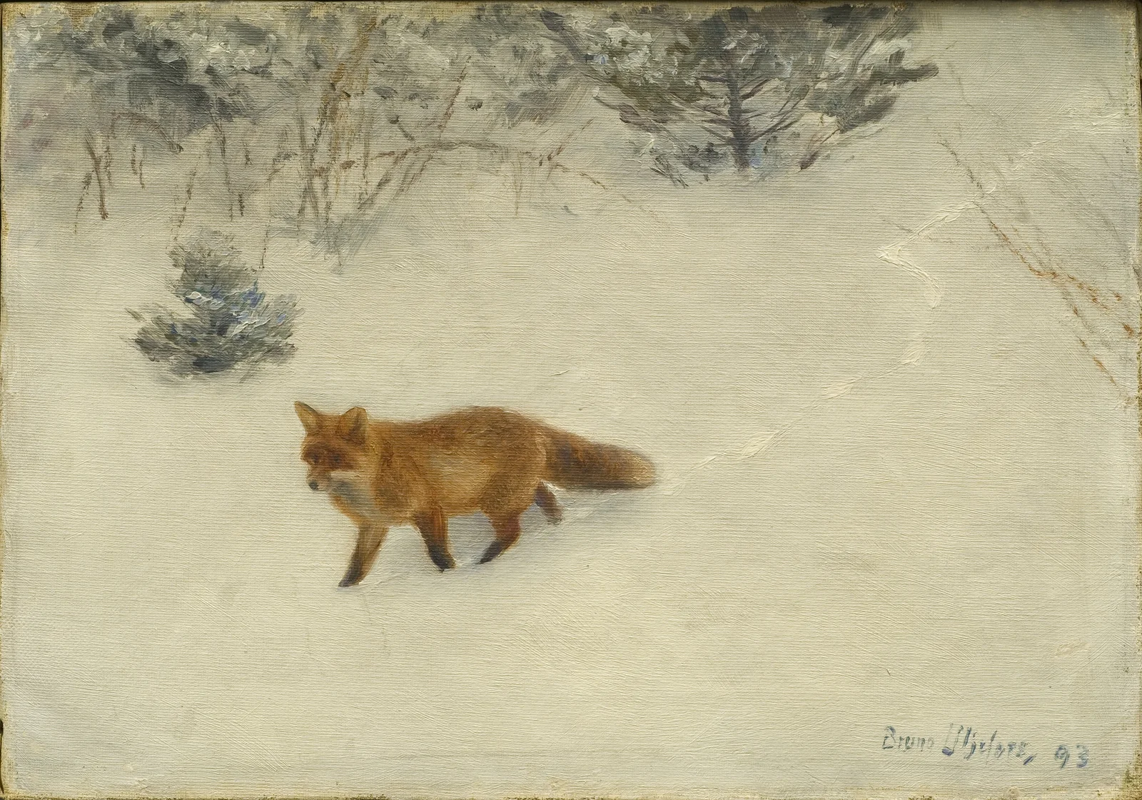 The Fox av Bruno Liljefors