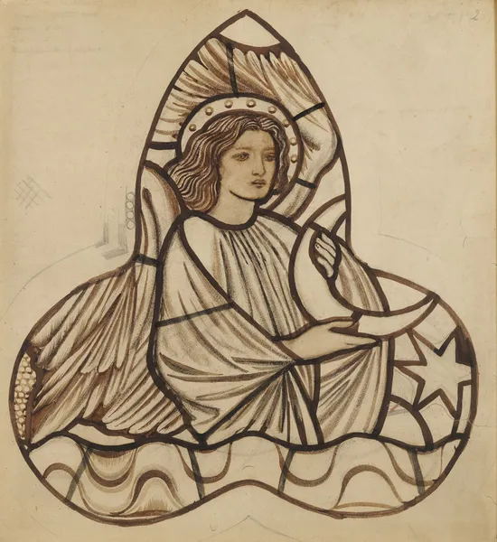 Angel Holding the Moon av Sir Edward Coley Burne-Jones