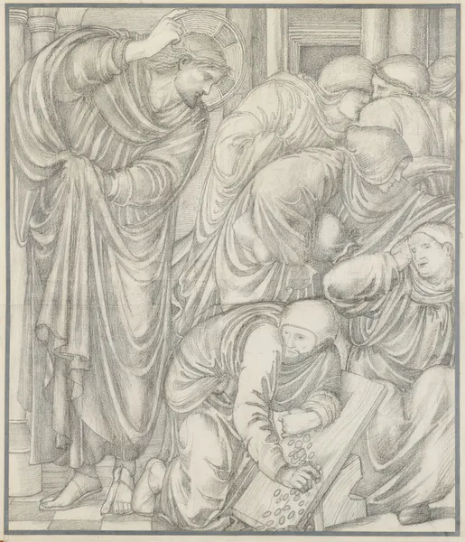 Christ Cleansing the Temple av Sir Edward Coley Burne-Jones