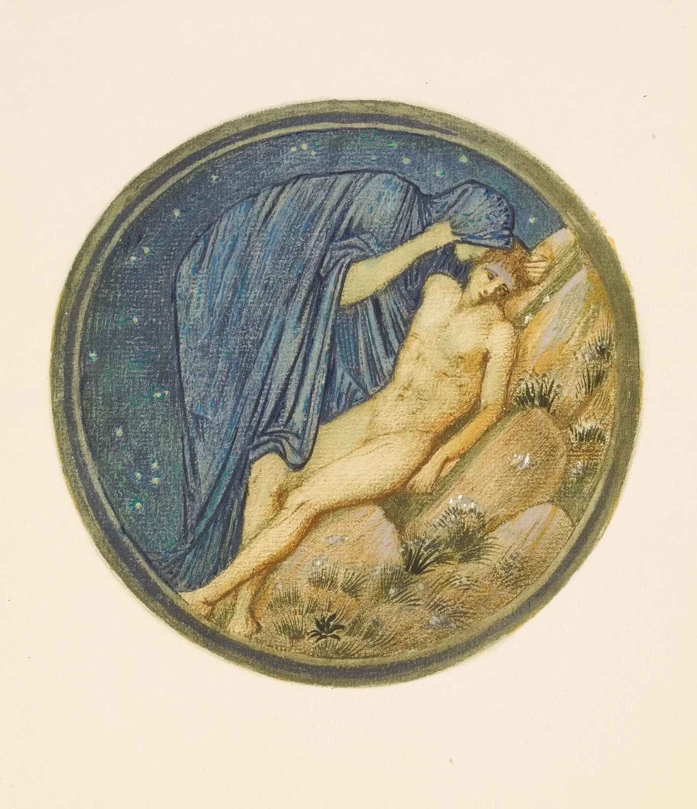 Day and Night av Sir Edward Coley Burne-Jones