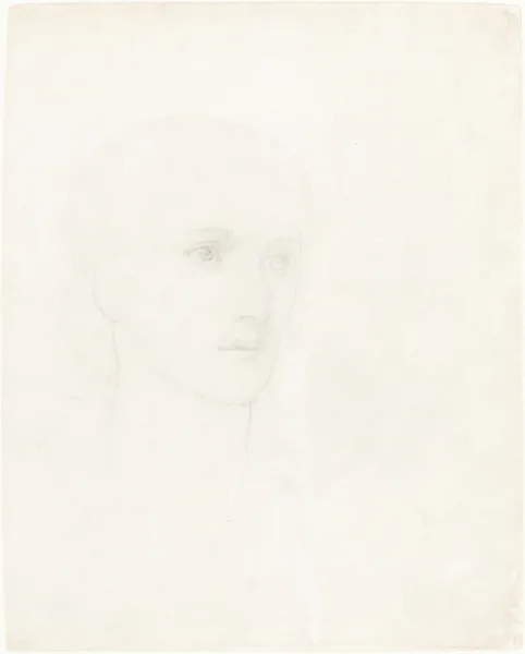Head of a Woman – nr 2 av Sir Edward Coley Burne-Jones