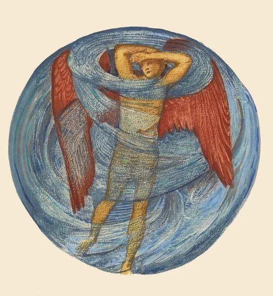 Love in a Mist av Sir Edward Coley Burne-Jones