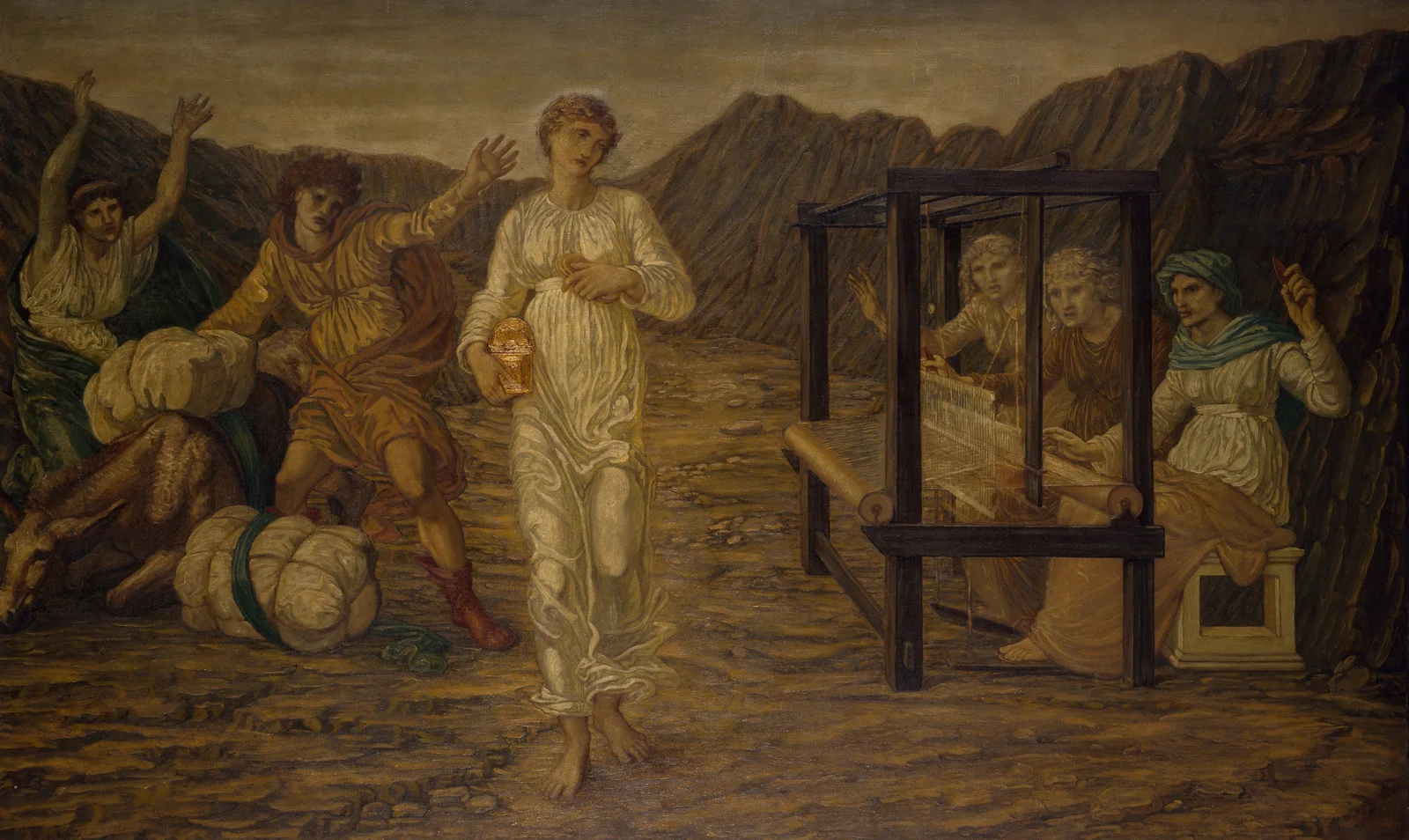 Psyche set by Venus the Task av Sir Edward Coley Burne-Jones