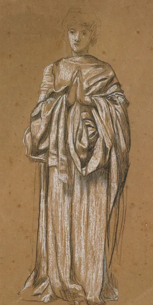 Standing Draped Figure av Sir Edward Coley Burne-Jones