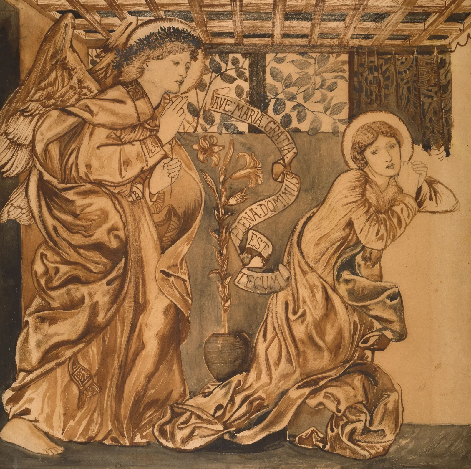 The Annunciation av Sir Edward Coley Burne-Jones