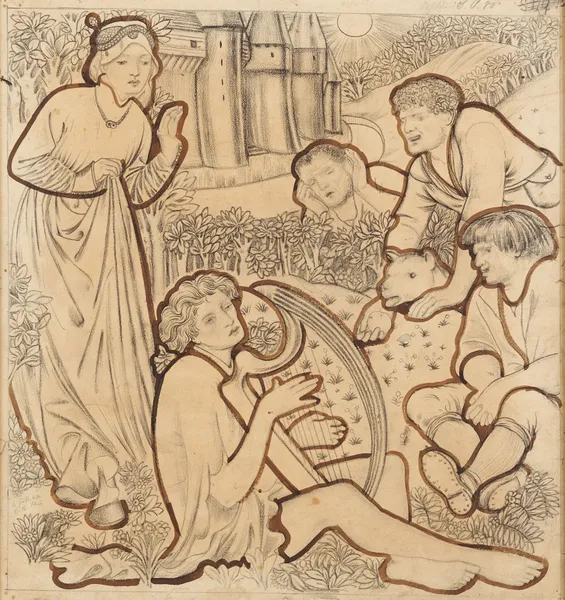The Madness of Sir Tristram – nr 2 av Sir Edward Coley Burne-Jones