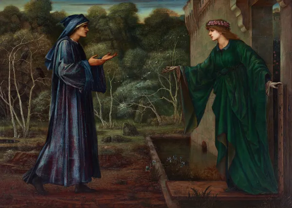 The Pilgrim At The Gate of Idleness av Sir Edward Coley Burne-Jones