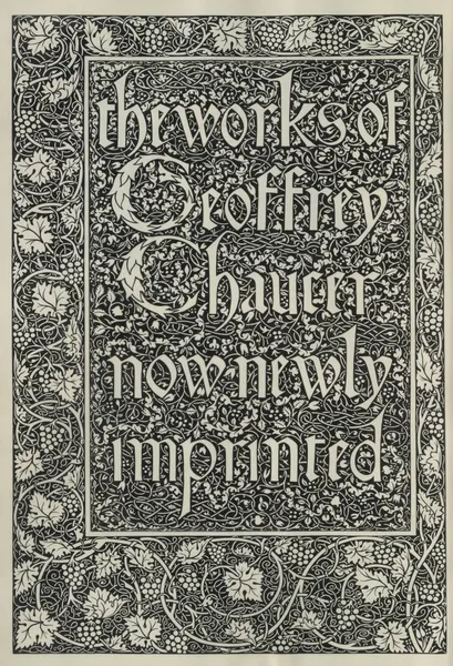 The works of Geoffrey Chaucer Pl.01 av Sir Edward Coley Burne-Jones