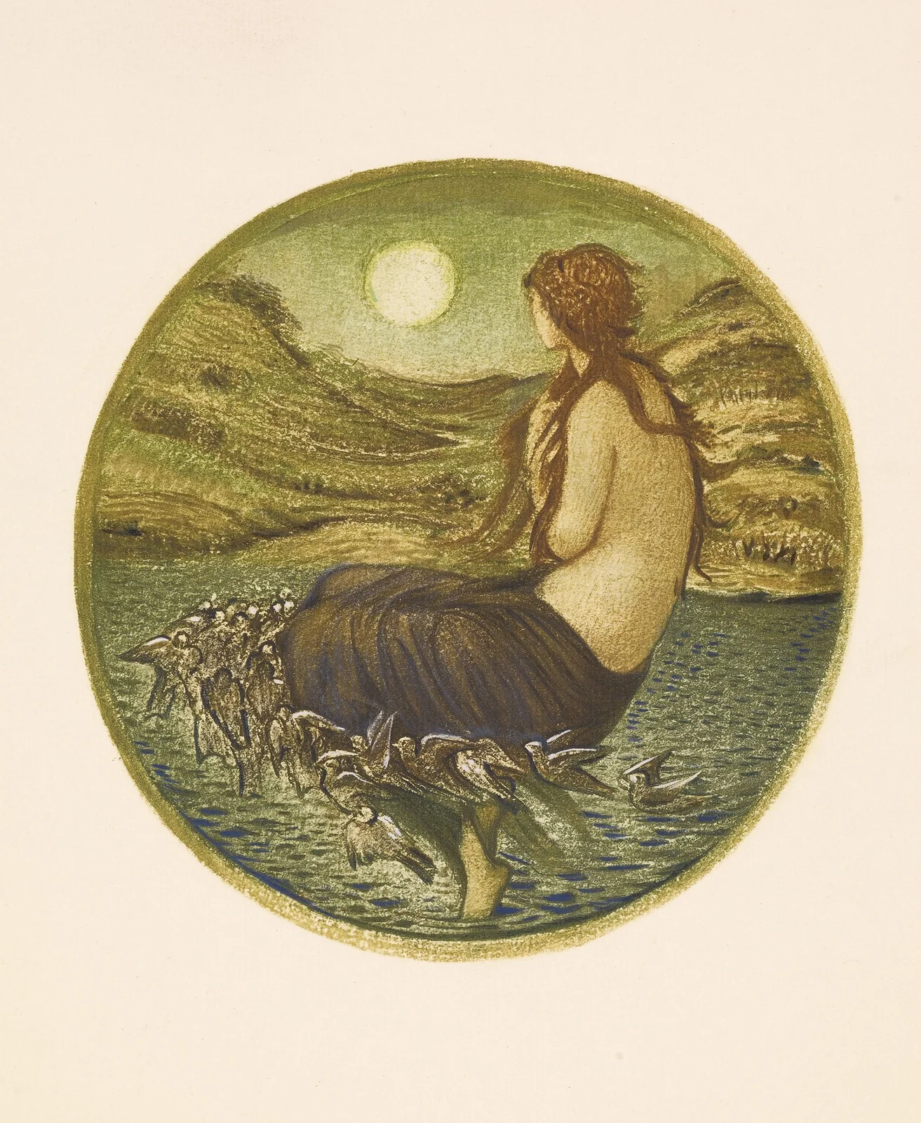 Venus  Looking Glass av Sir Edward Coley Burne-Jones