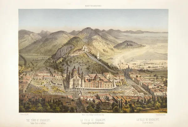 The town of Guadalupe, taken from a balloon av C. Castro