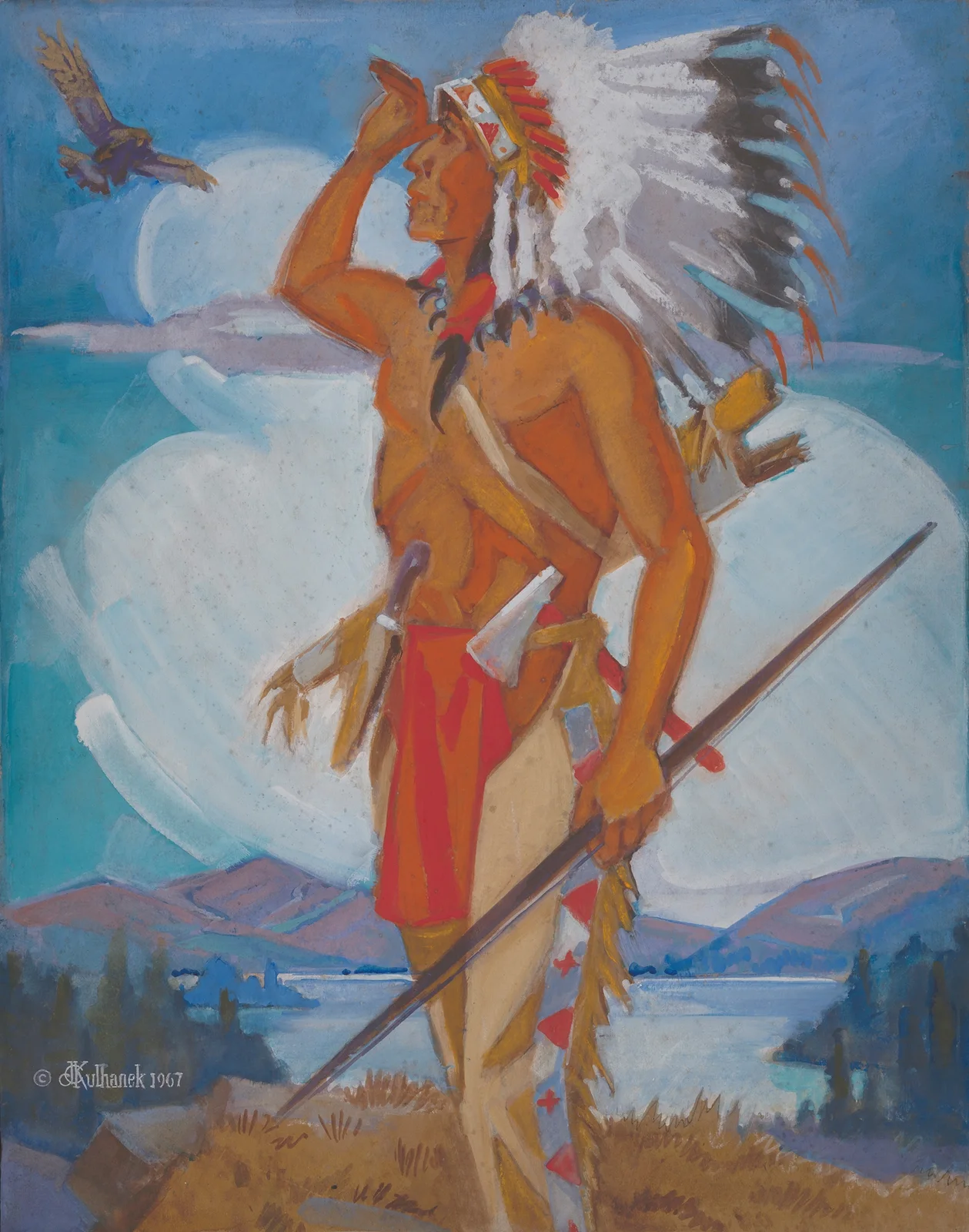 Chief Hunting Eagle av James C. Kulhanek