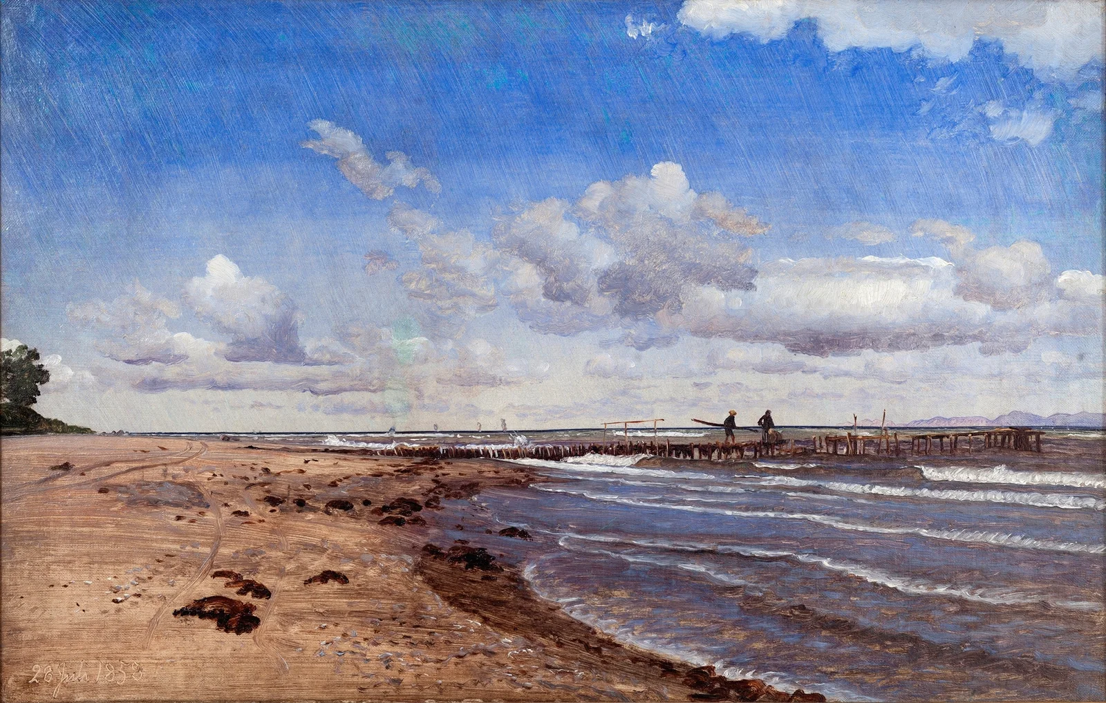 Beach at Hellebæk av P. C. Skovgaard