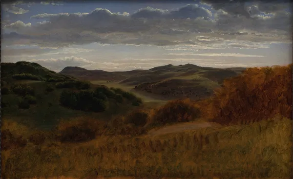 Hills behind the Møen Cliff av P. C. Skovgaard
