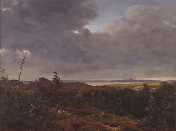 View of Frederiksværk from Tisvilde Wood, North Zealand av P. C. Skovgaard