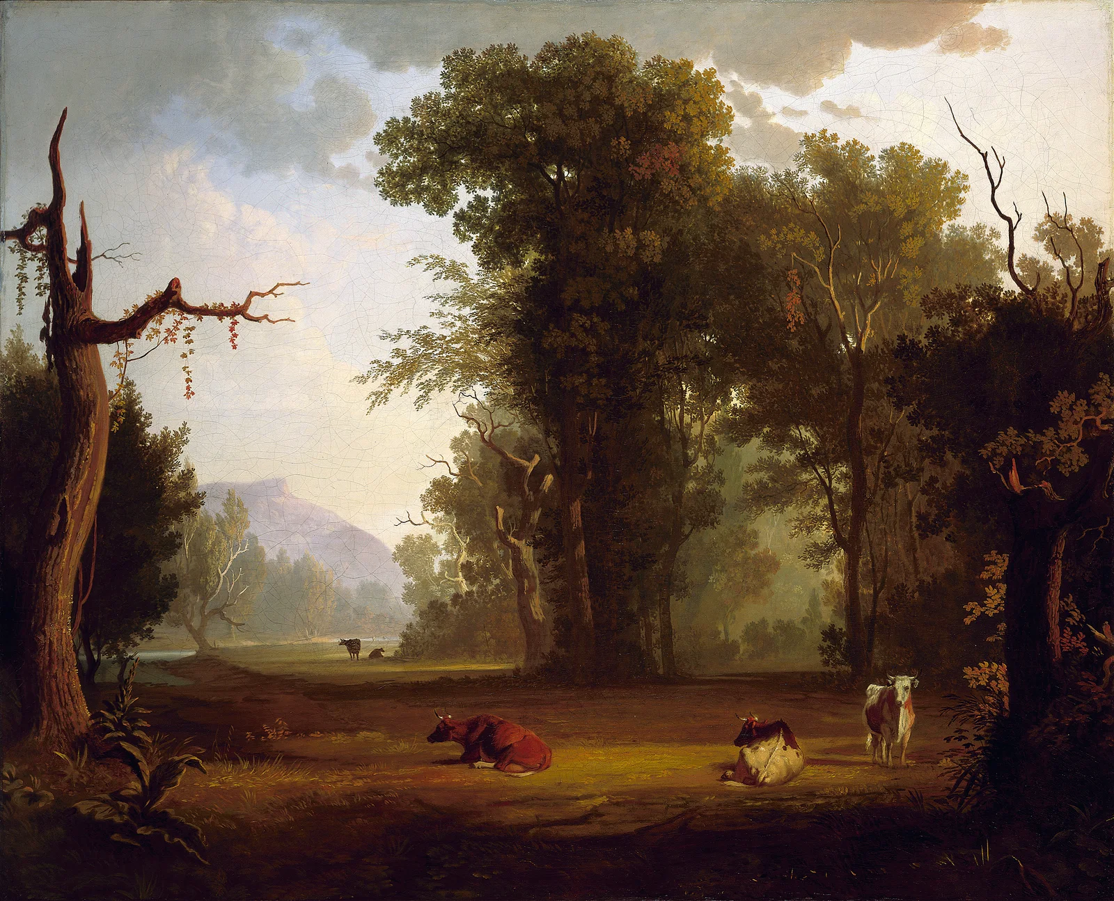 Landscape with Cattle av George Caleb Bingham