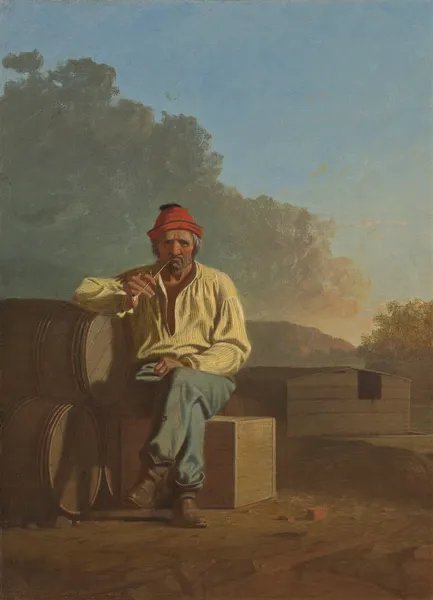 Mississippi Boatman av George Caleb Bingham