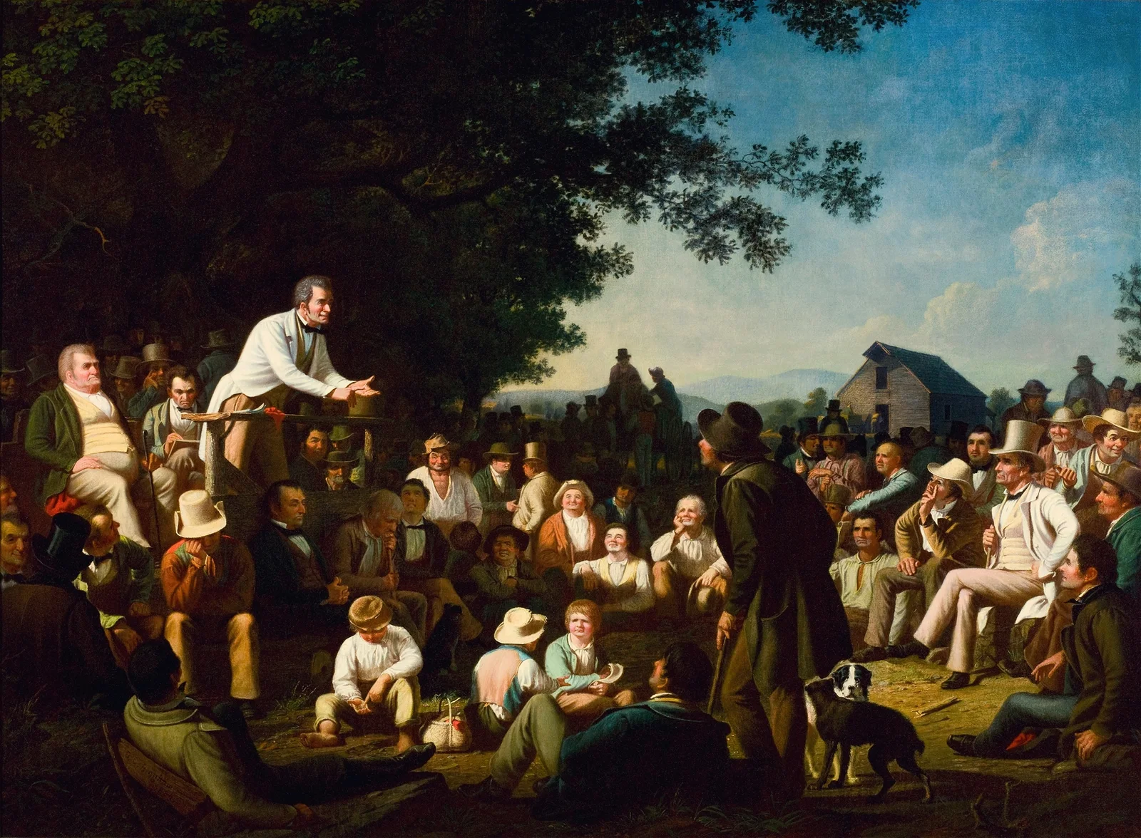 Stump Speaking av George Caleb Bingham