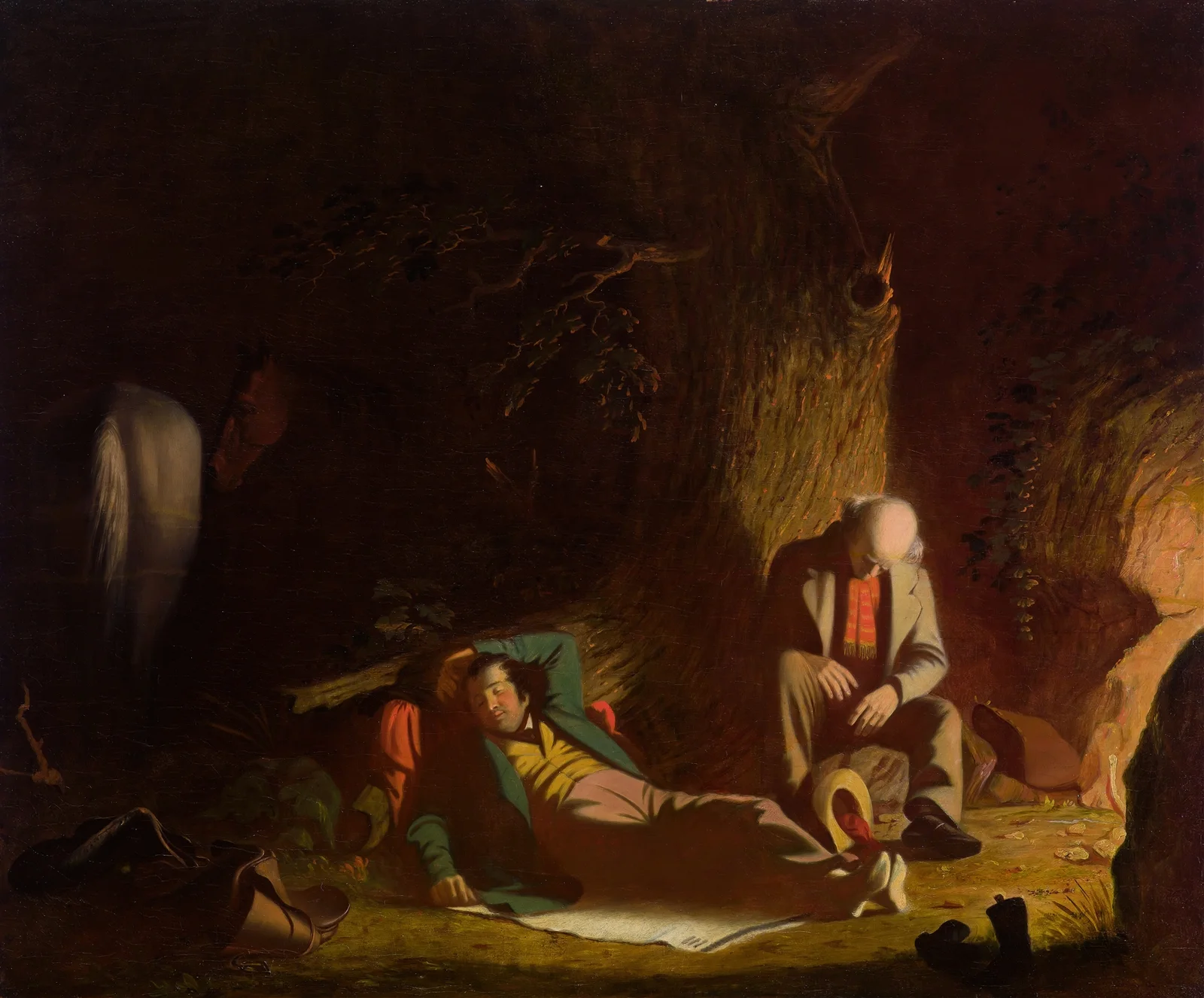 The Belated Wayfarers av George Caleb Bingham