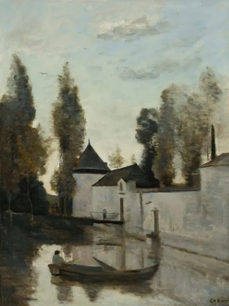 Beaune La Rolande. Le Château De La Motte-Bastille av Jean-Baptiste-Camille Corot