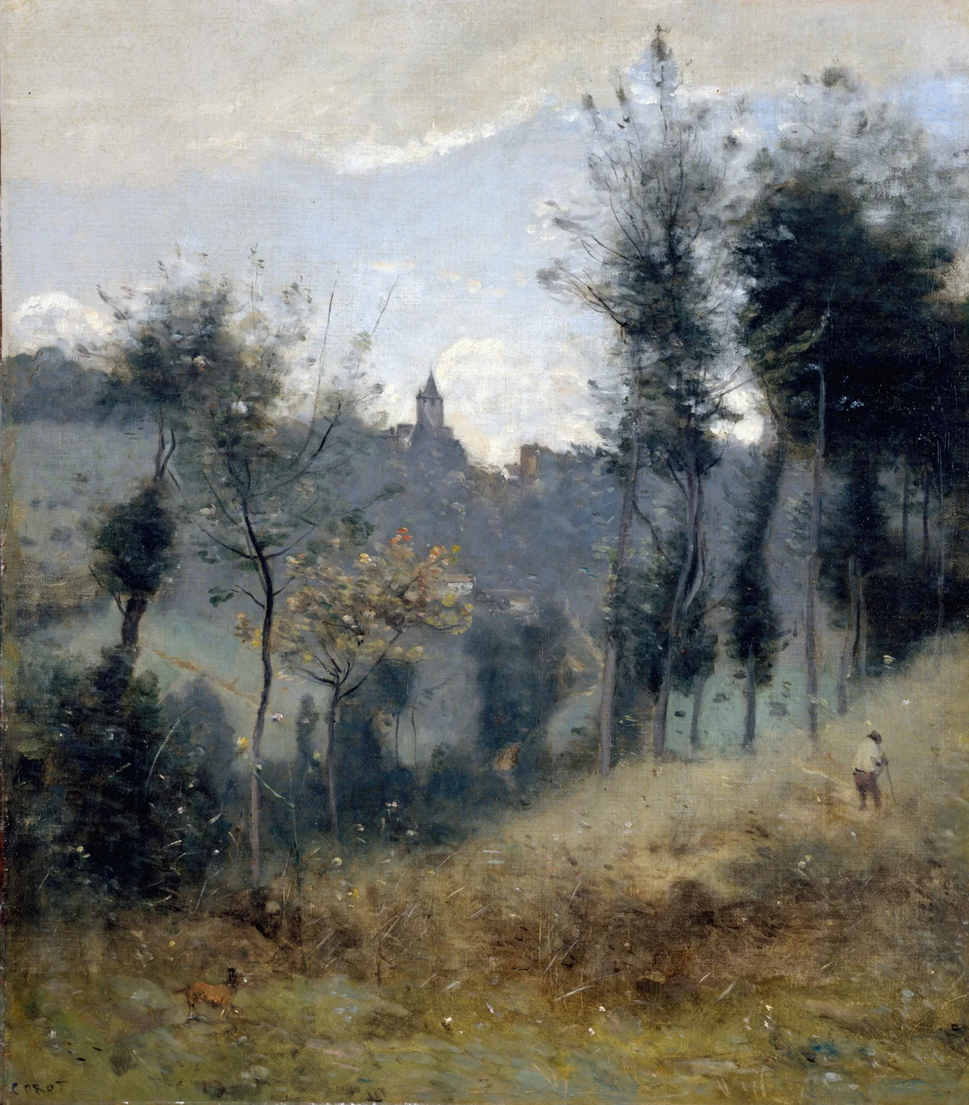 Canteleu av Jean-Baptiste-Camille Corot
