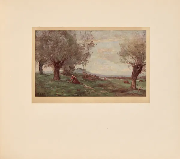 Cueillette de Primevères av Jean-Baptiste-Camille Corot