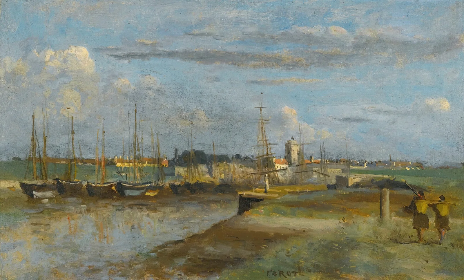 Dunkerque; L’arrière-Port av Jean-Baptiste-Camille Corot