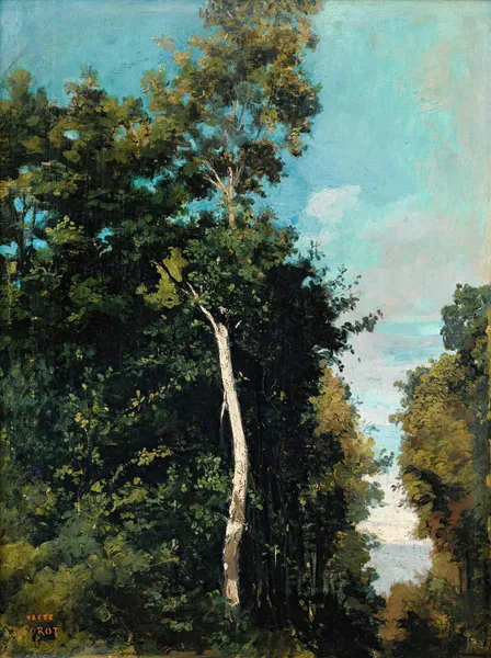 Forest On The Grace Coast In Honfleur av Jean-Baptiste-Camille Corot