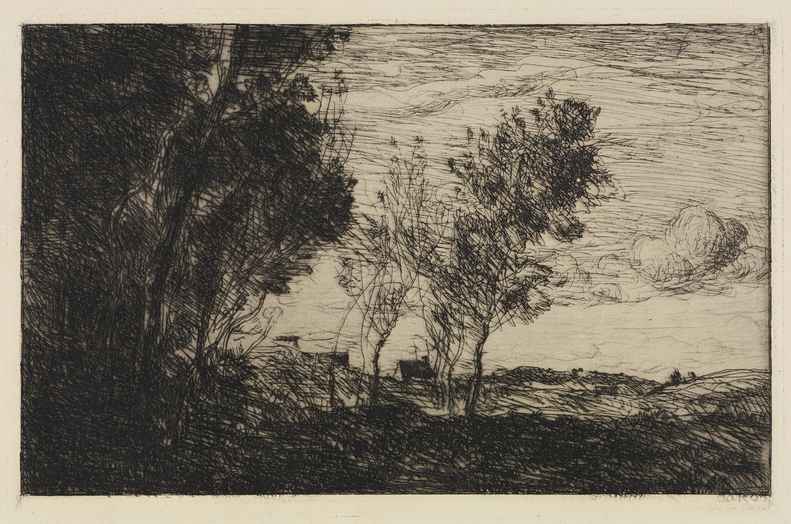 In den Dünen av Jean-Baptiste-Camille Corot