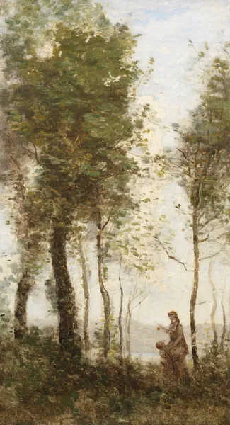 La lisière du bois av Jean-Baptiste-Camille Corot