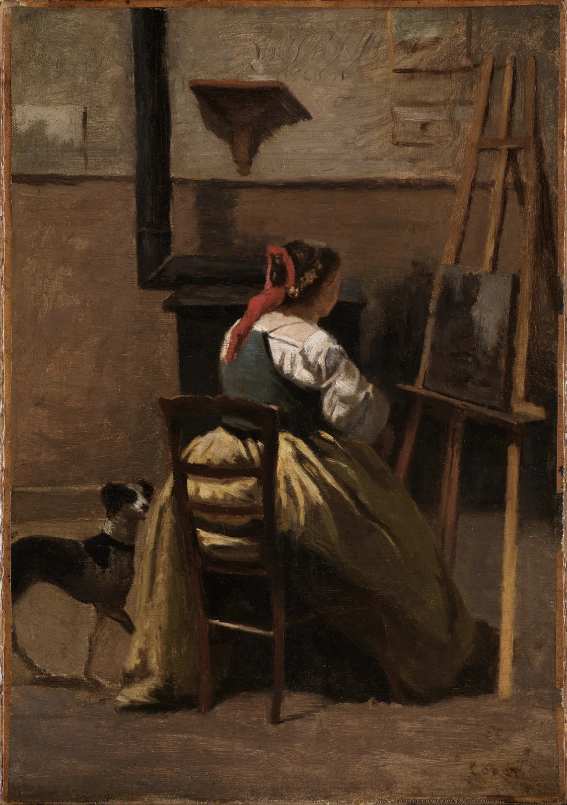 L’Atelier de Corot av Jean-Baptiste-Camille Corot