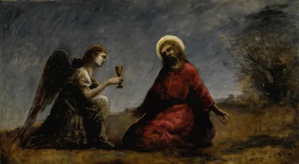 Le Christ Au Jardin Des Oliviers av Jean-Baptiste-Camille Corot