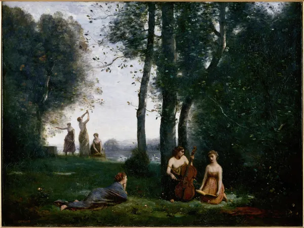 Le Concert champêtre av Jean-Baptiste-Camille Corot