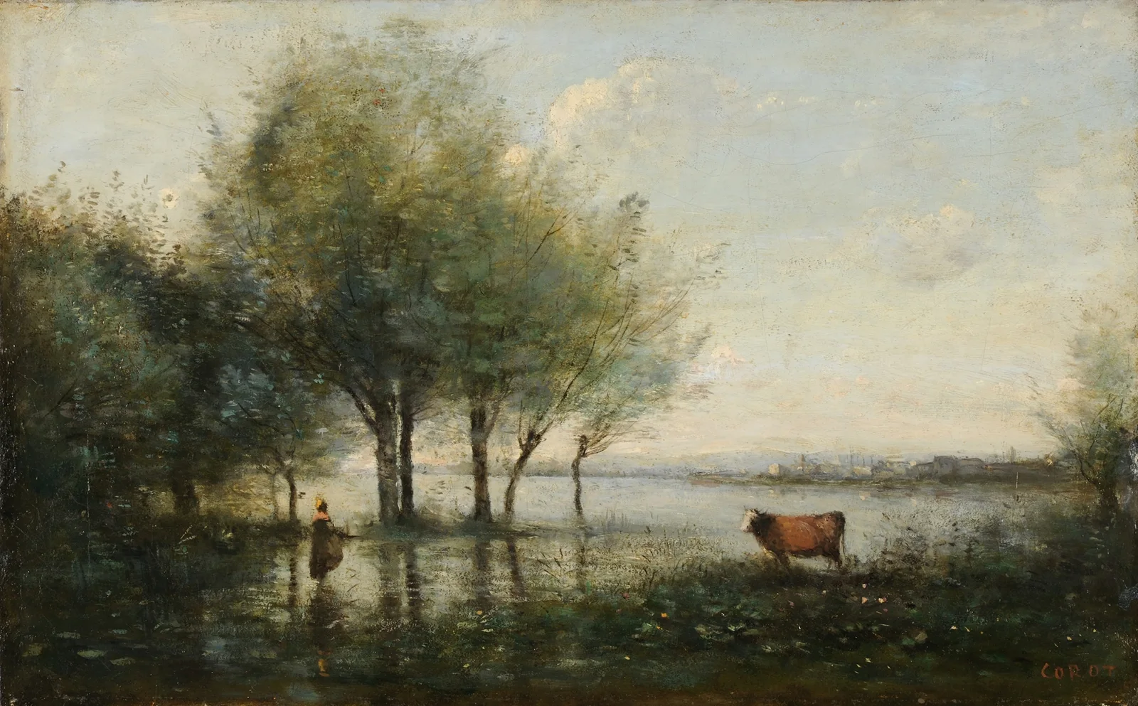 Le Marais av Jean-Baptiste-Camille Corot