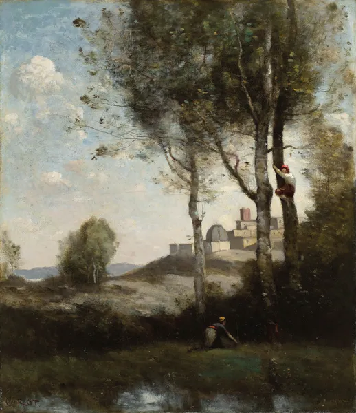 Les Dénicheurs Toscans av Jean-Baptiste-Camille Corot