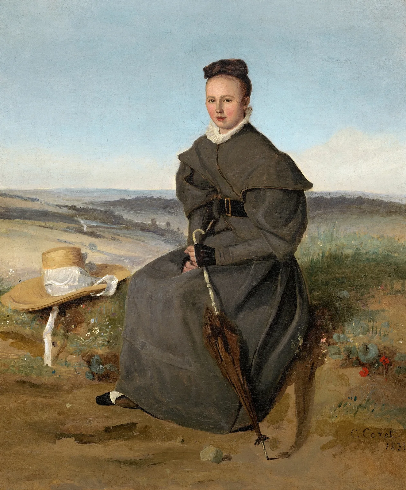 Louise Harduin av Jean-Baptiste-Camille Corot